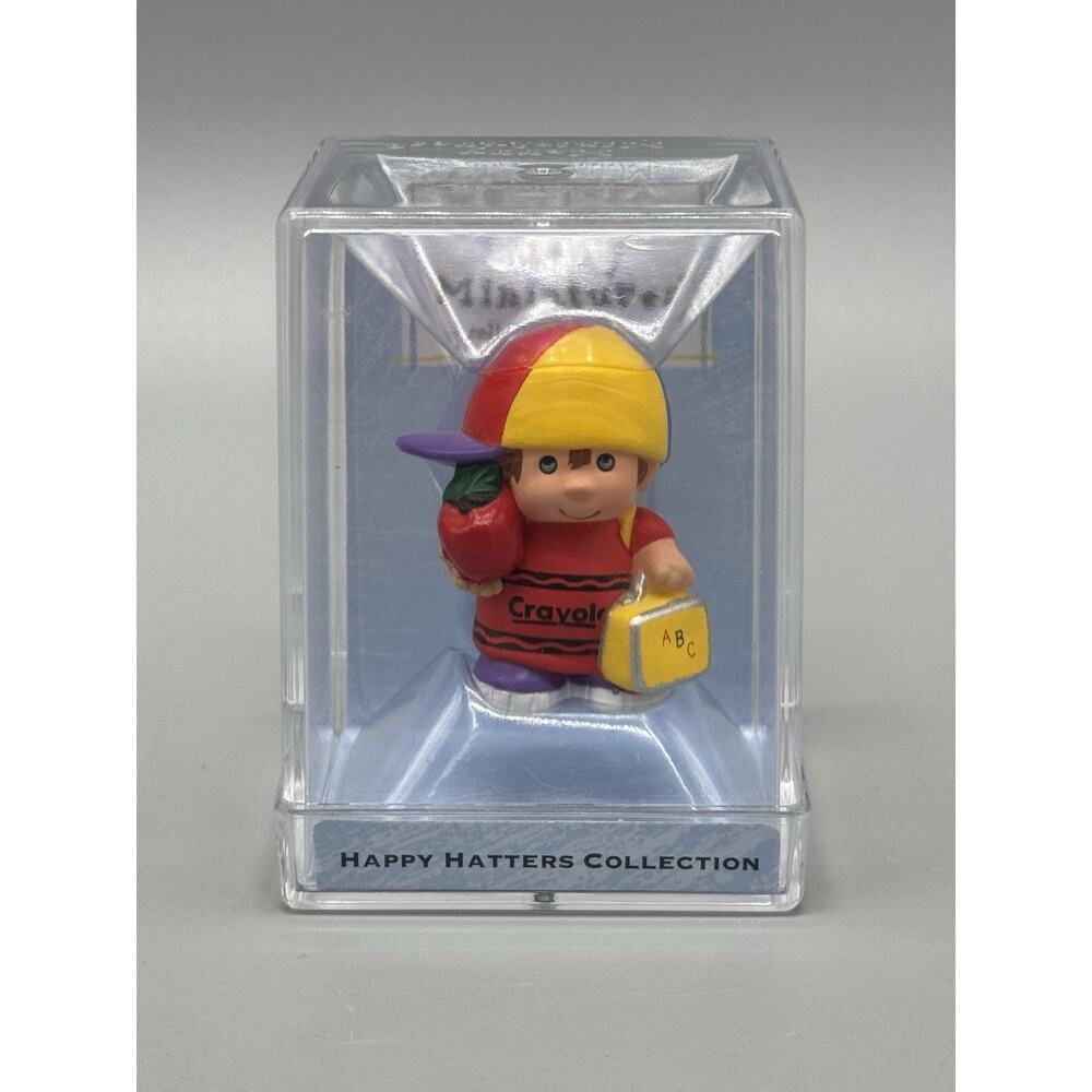 Vintage 2000 Hallmark Merry Miniatures Happy Hatters Booker Beanie Crayola